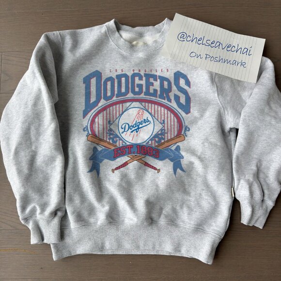 Retro Los Angeles Dodgers Baseball Sweatshirt 90s MLB LA Dodgers Shirt Tee - Picture 1 of 2